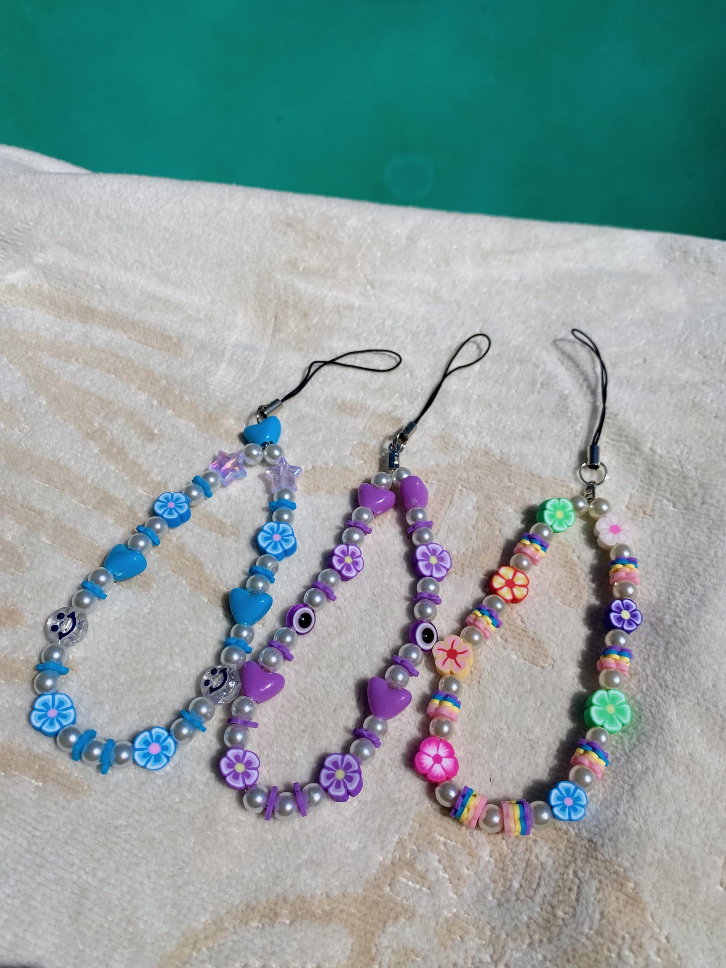 beaded phone charms